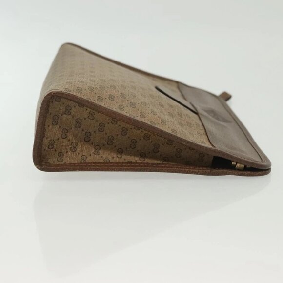 GUCCI Micro GG Supreme Clutch Bag PVC Beige 67 039 5465 Auth 133508 - Picture 6 of 16